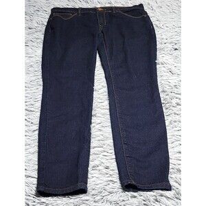 Forever 21 Womens Jeans Size 29 29x28 Low-Rise Blue Denim Skinny Straight‎ Leg